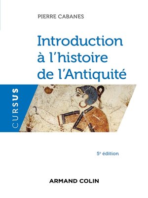 cover image of Introduction à l'histoire de l'Antiquité--5e éd.